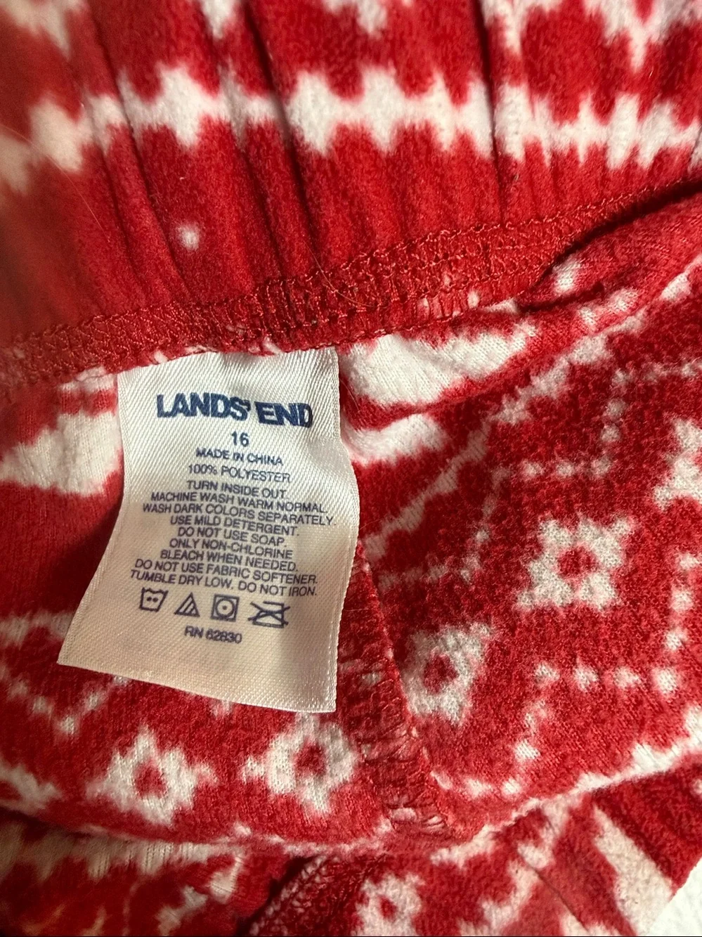New Land’s End fleece PJ set